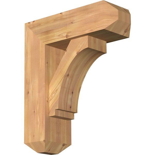 Ekena Millwork Imperial Craftsman Smooth Bracket w/ Offset Brace, Western Red Cedar, 7 1/2"W x 22"D x 26"H BKT0806X22X26IMP04SWR - main